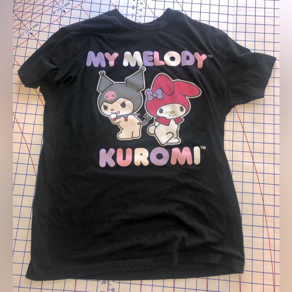 My Melody Kuromi Kids Black T-Shirt